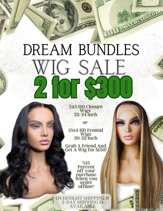 Wig Sale(2 for $300) HD Lace